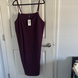 Torrid Burgundy Spaghetti Strap Pajama Sleep Dress size 2 NWT